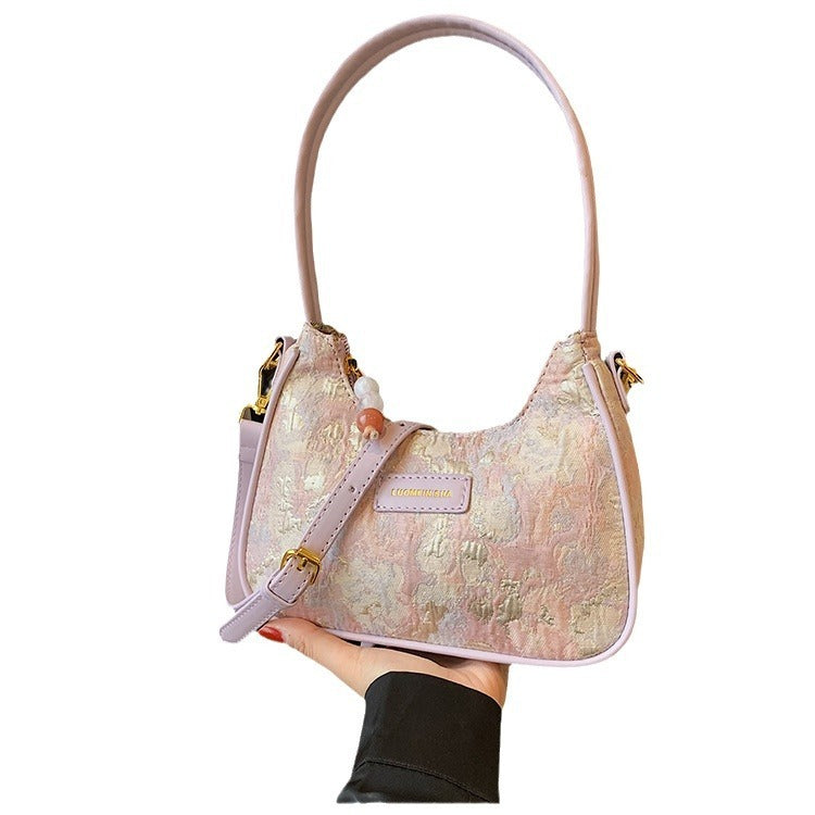 Chic Patterned Shoulder Bag / Mini Purse French Fashion Handbag Shoulder Underarm