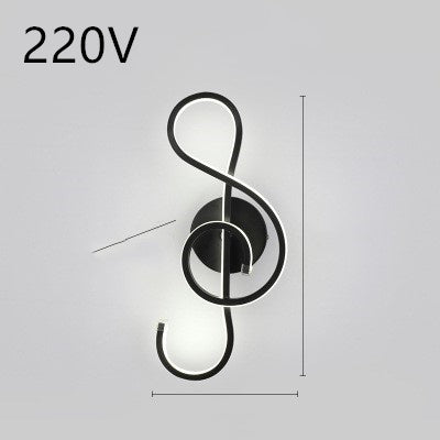 Rhythmic Wave LED Wall Light Minimalist Wall Accent Light Infinity Loop LED Wall Sconce