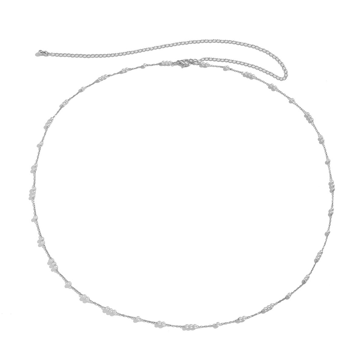 Dainty Beaded Waist Chains Minimalist Pearl Belly Chains Delicate Full-Beaded Hip Chains Subtle Everyday Body Chains Sexy Single-layer Metal Chain Waist Chain
