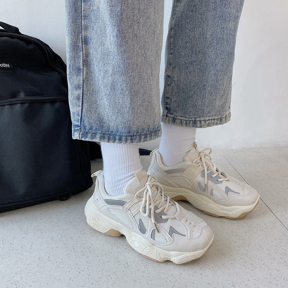 White Low Key Smoked White Sneakers For Women's