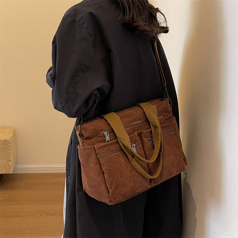 Casual & Chic Everyday Work / Travel Bag with Zipper Closures Women's Fashion Casual Simple Messenger Bag