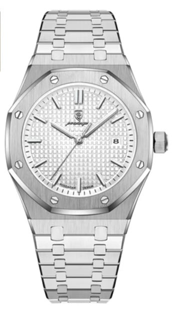 Elegant Analog Wristwatch with Date Display for Men & Women Waterproof Fashion Business Trend Luminous Calendar Watch