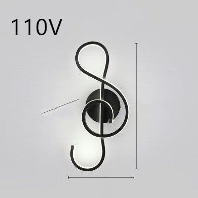 Rhythmic Wave LED Wall Light Minimalist Wall Accent Light Infinity Loop LED Wall Sconce