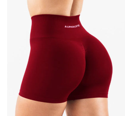 Alpha luxe Sculpt Shorts – Second Skin Fit, Maximum Booty Lift Fitness Leggings Women's Gym Sports Skinny Running Shorts Sheath Shorts