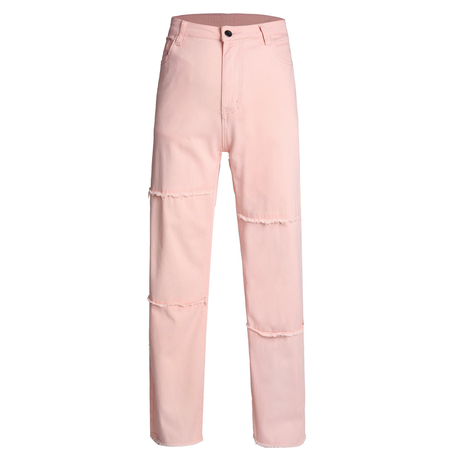 Ladies Fashion Personality Loose Straight Jeans