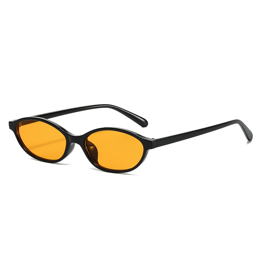 Retro Oval Frame Sunglasses European And American Vintage Sunshade Sunglasses