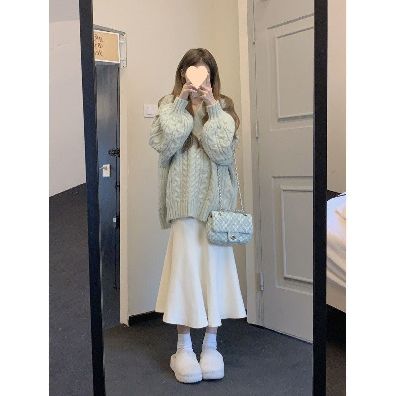 Fashion Personalized Milk Fishtail Skirt For Women's