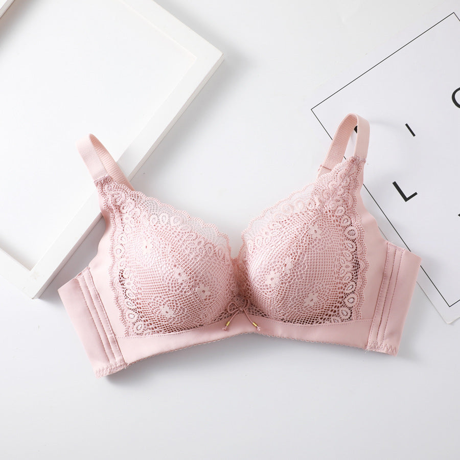 Full Coverage Lace Bra with Wide Straps - Multiple Colors Super Thick Bra For Women