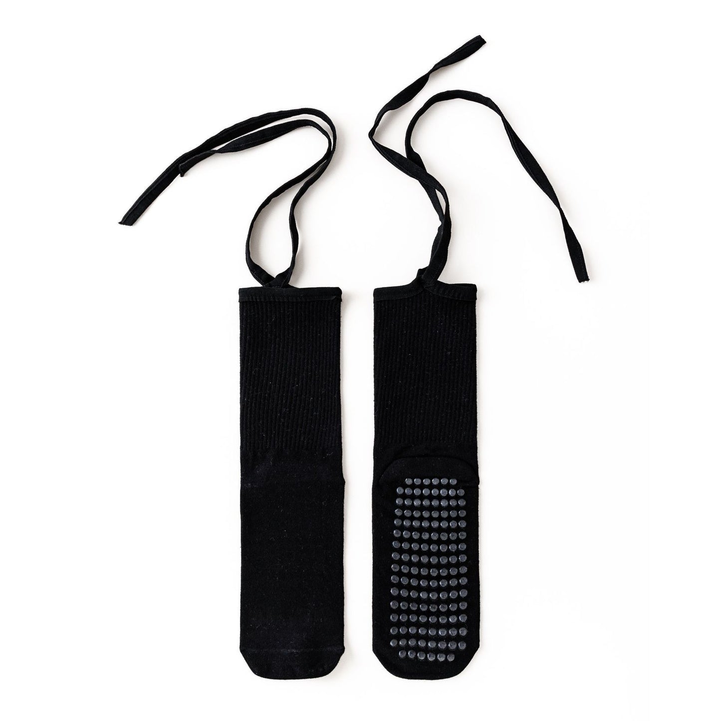 Anti-slip Cross Lace-up Yoga Pilates Dance Dopamine Sports Wear Mid-calf Socks