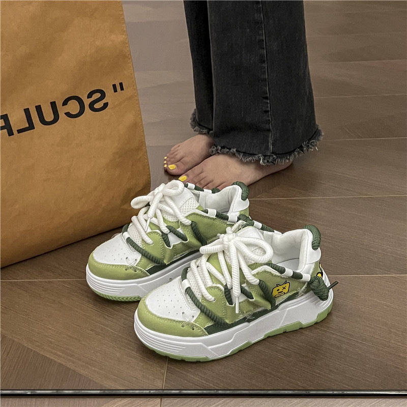 Original All-matching Trendy Platform Leisure Sports Skateboard Women Shoes