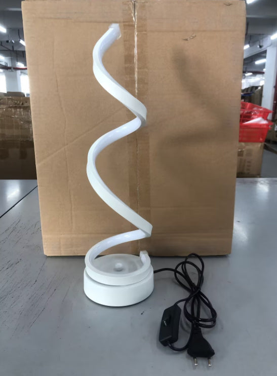 Modern Spiral LED Table Lamp, Dimmable Desk Light with Unique Design Table lamp