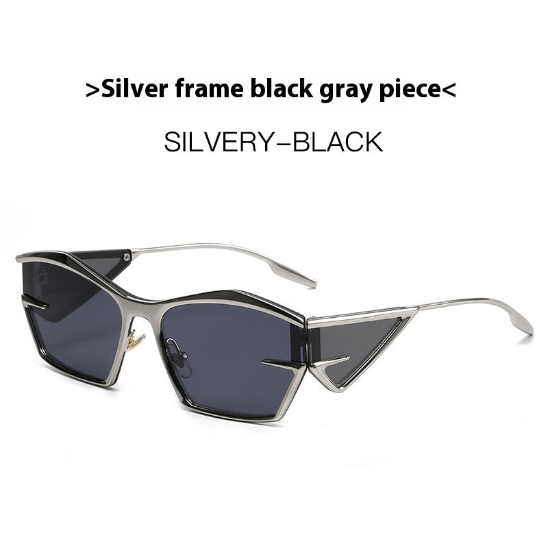 Futuristic Geometric Frame Sunglasses Future Technology Sunglasses Fashion Sunglasses