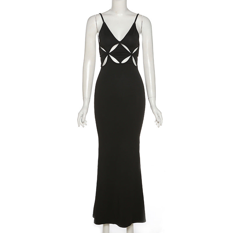 Sexy Black Personality Slim Pack Hip Bodycon Dress