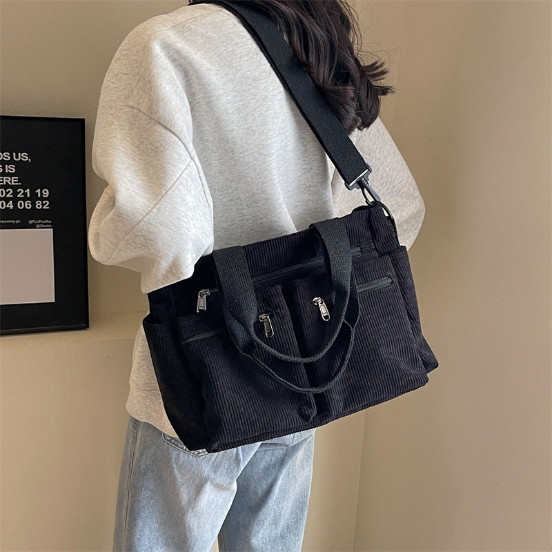 Casual & Chic Everyday Work / Travel Bag with Zipper Closures Women's Fashion Casual Simple Messenger Bag
