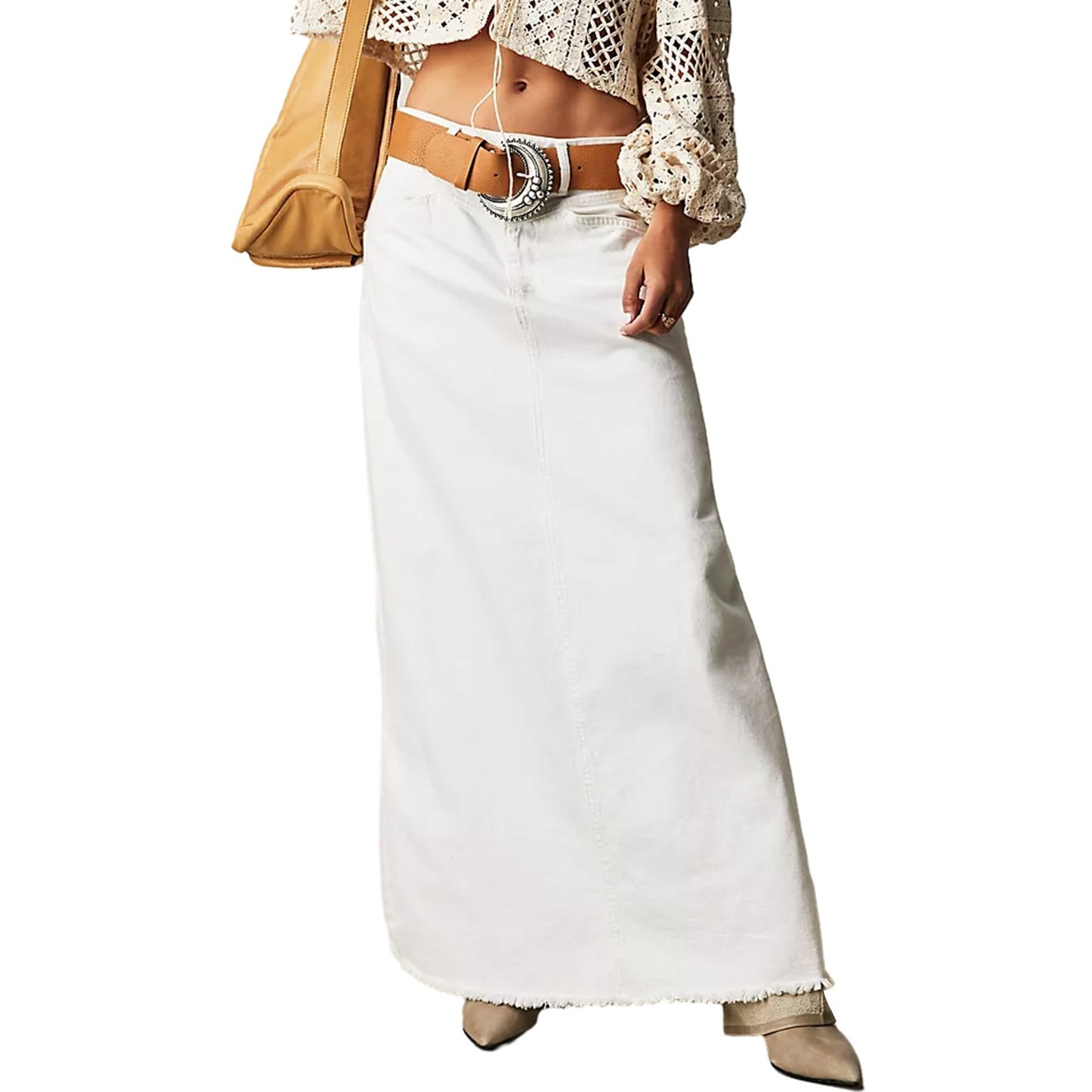 Loose Straight Casual Denim Skirt Women's