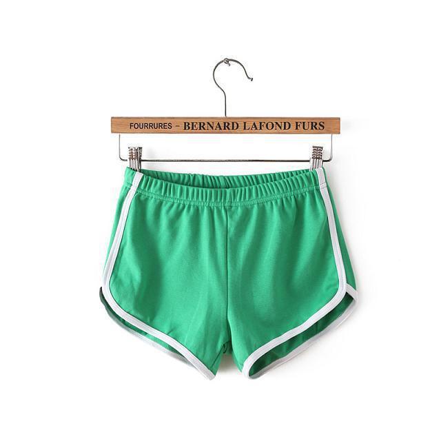 Black & White Striped Running Shorts - Women's Athletic Dolphin Shorts Sports Shorts Women Summer Women's Pajamas
