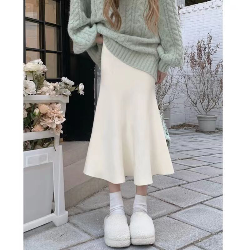 Fashion Personalized Milk Fishtail Skirt For Women's