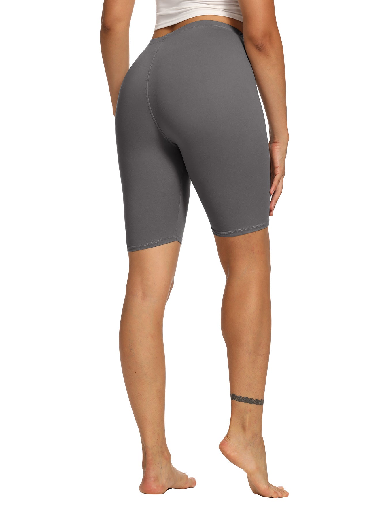 Biker Shorts, 8-inch Summer Shorts, Soft And Elastic, Suitable To Wear Under Dresses, For Training, Running, Cycling And Yoga