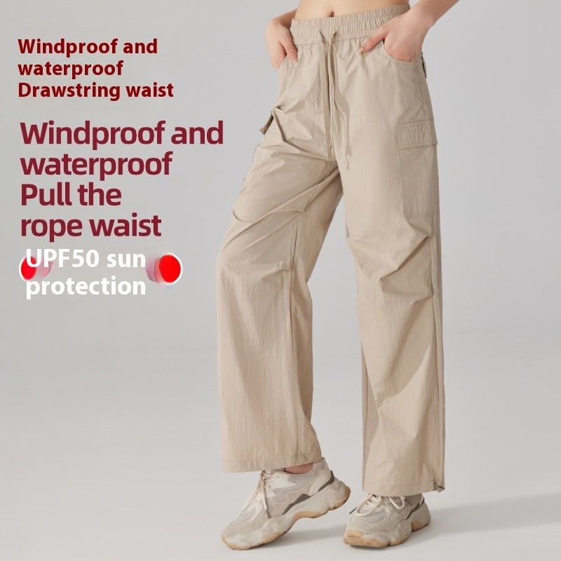Element-Proof Utility Pants Three-proof Tactical Pants Loose Straight Sports Pants Female