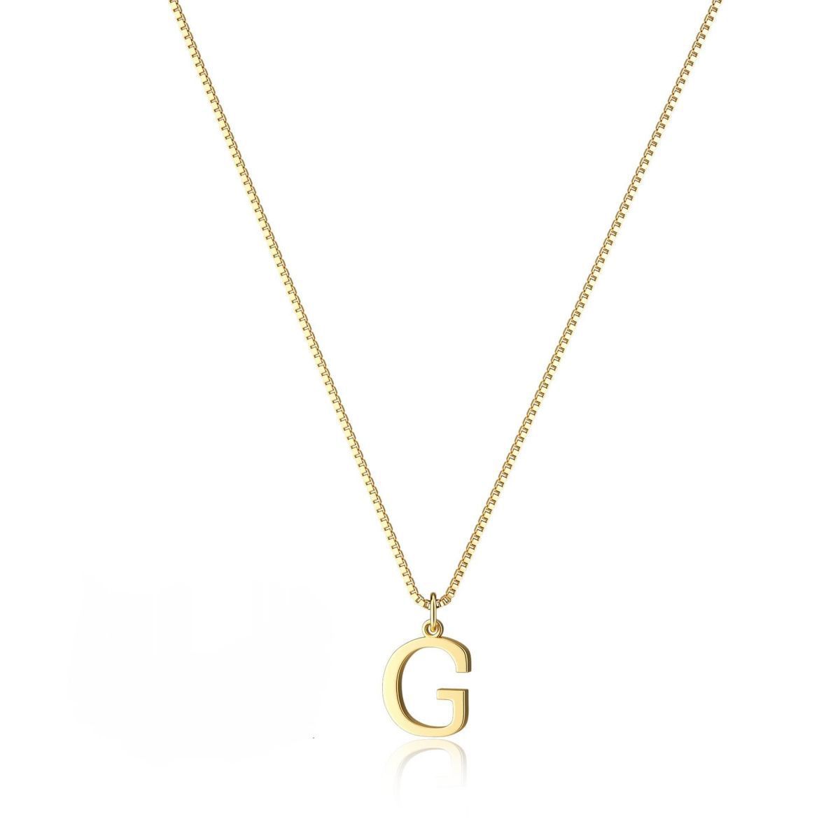 Elegant Gold Finish Monogram Necklace | Perfect Personalized Gift Copper-plated Gold Fashion Exquisite Personality All-matching