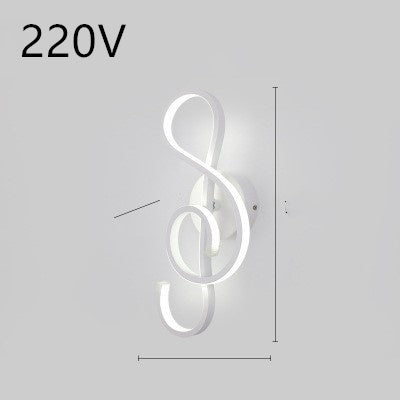 Rhythmic Wave LED Wall Light Minimalist Wall Accent Light Infinity Loop LED Wall Sconce