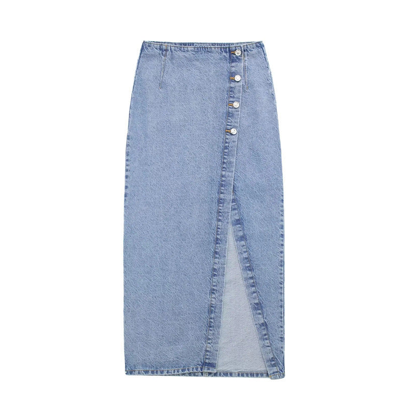 Spring And Summer New Women's Clothing Short Denim Jacket Coat Mid-length Dress Set