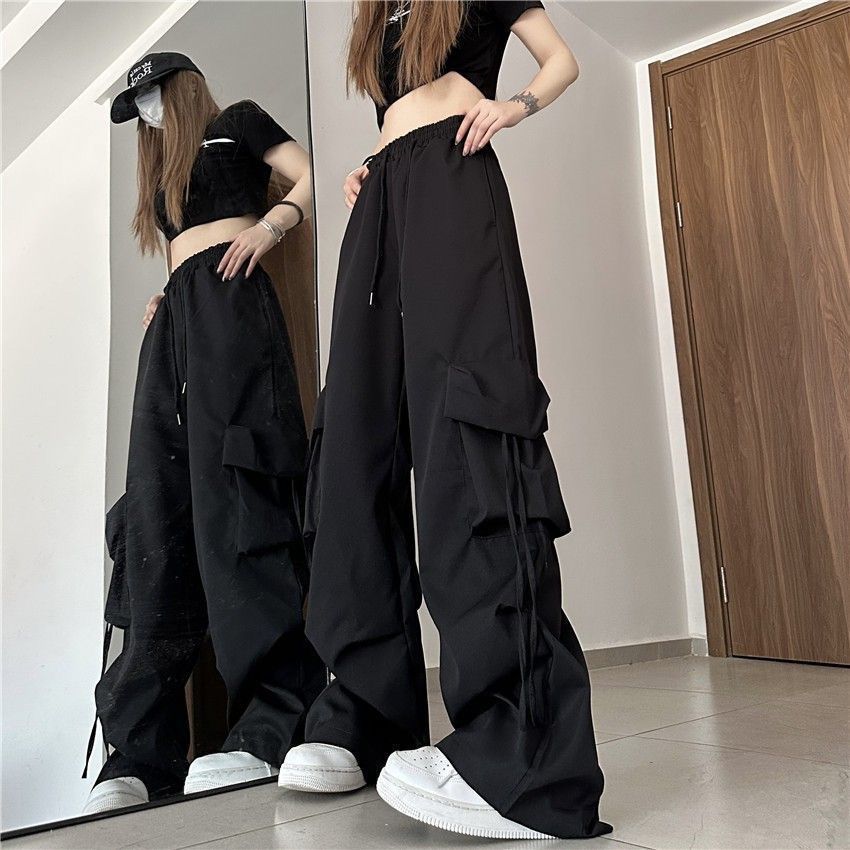 Autumn Suit Women's Wide-leg Pants Three-piece Sling Sweater Loose