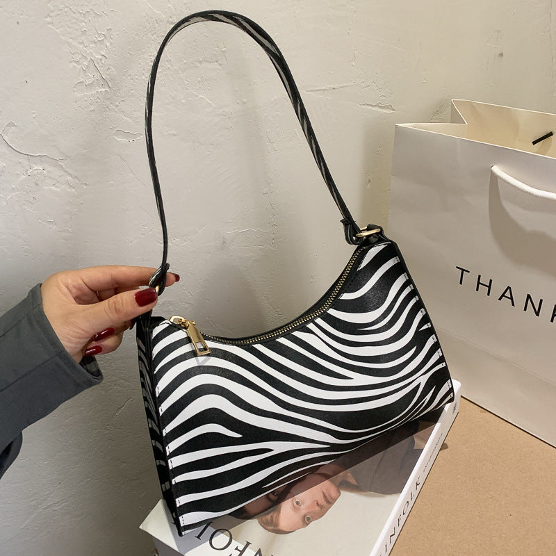 Trendy Mini Shoulder Bags – Croc-Embossed & Animal Print Handbags (Multiple Colors & Patterns) Summer Popular Pattern Underarm Bags, Foreign Trade Shoulder Bags, Fashionable Women's Bags