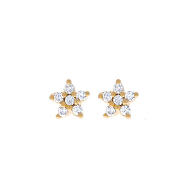 New Design Stainless Steel Cubic Zirconia Chain Hoop Earring