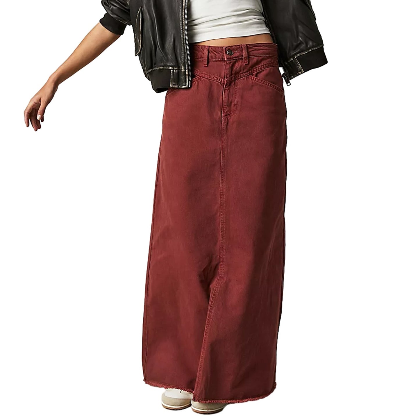 Loose Straight Casual Denim Skirt Women's
