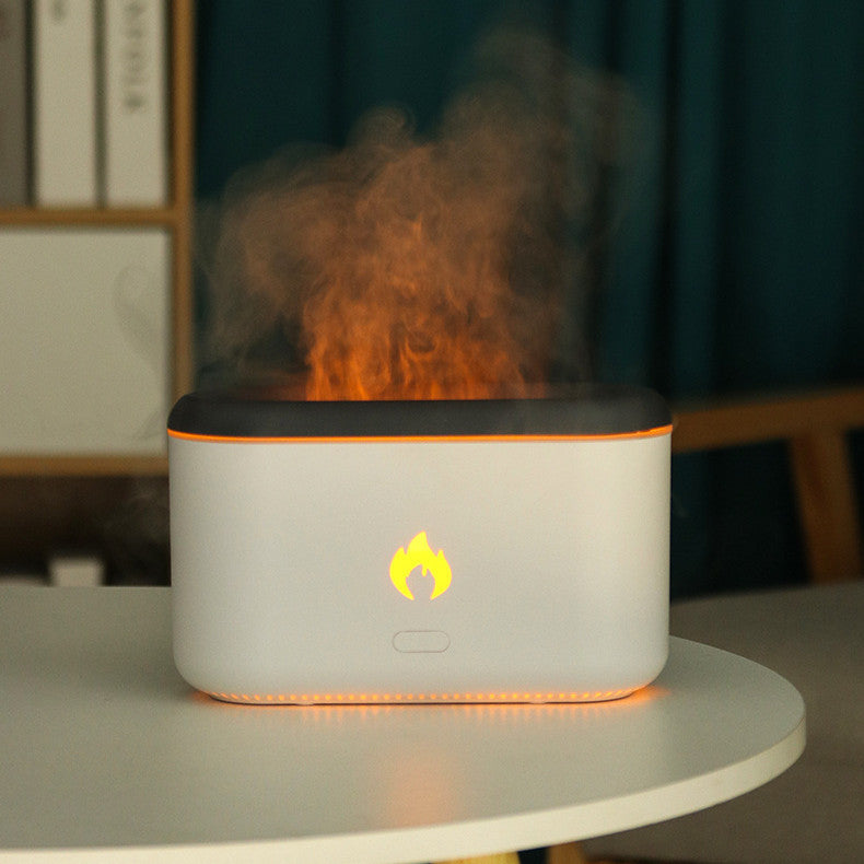 Home Ultrasonic Atmosphere Lamp Flame Aroma Diffuser Aesthetic Air Purifier