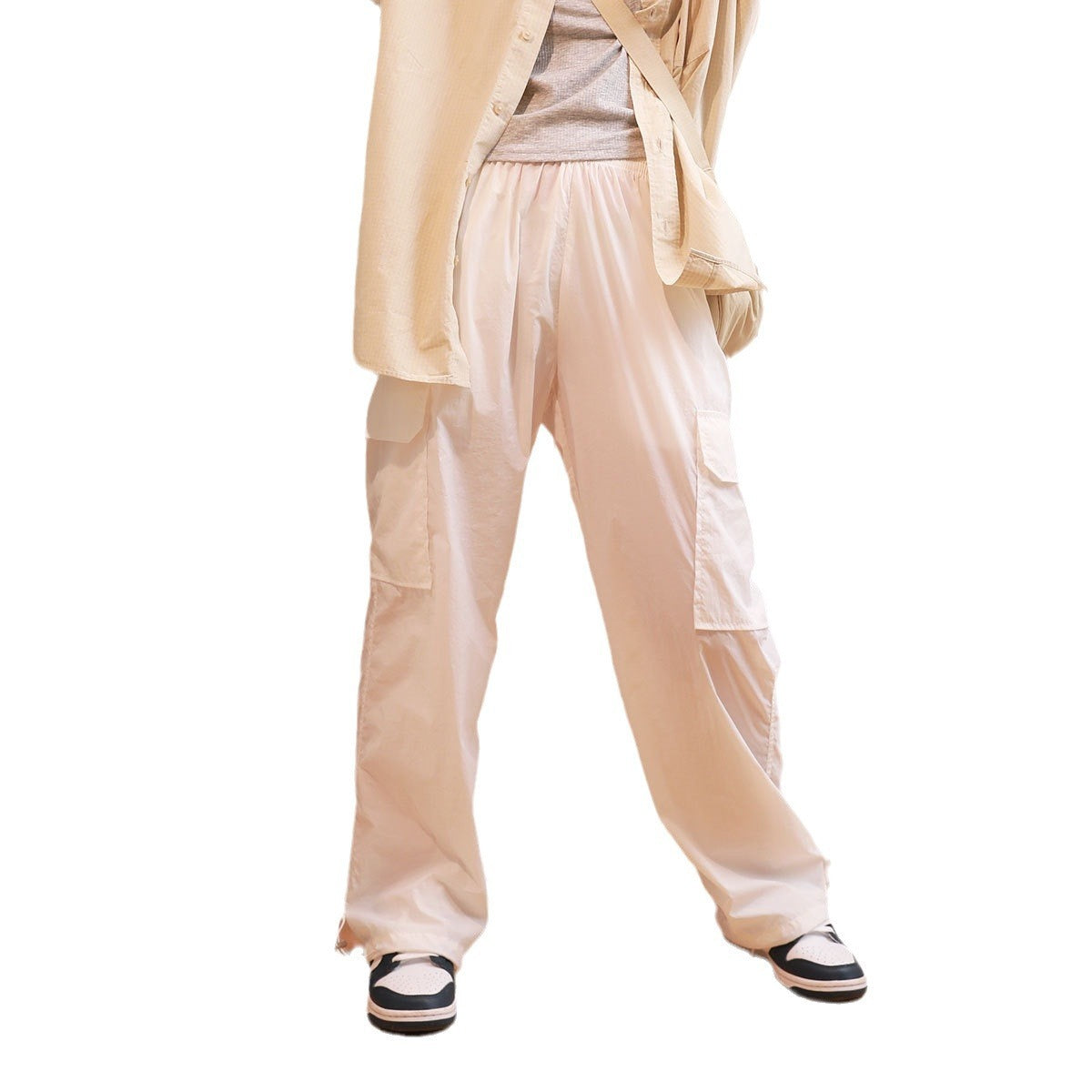 Everyday Easy Cargo Pants Ankle Banded Working Pants Loose All-match Wide Leg Pants