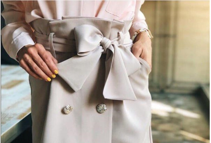 Bow Tie Mini Sweet Vintage Button Skirts For Women