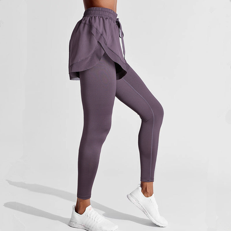 Flex Skirt Leggings – Built-In Skirt, Built-In Power Fake two-piece hip pants