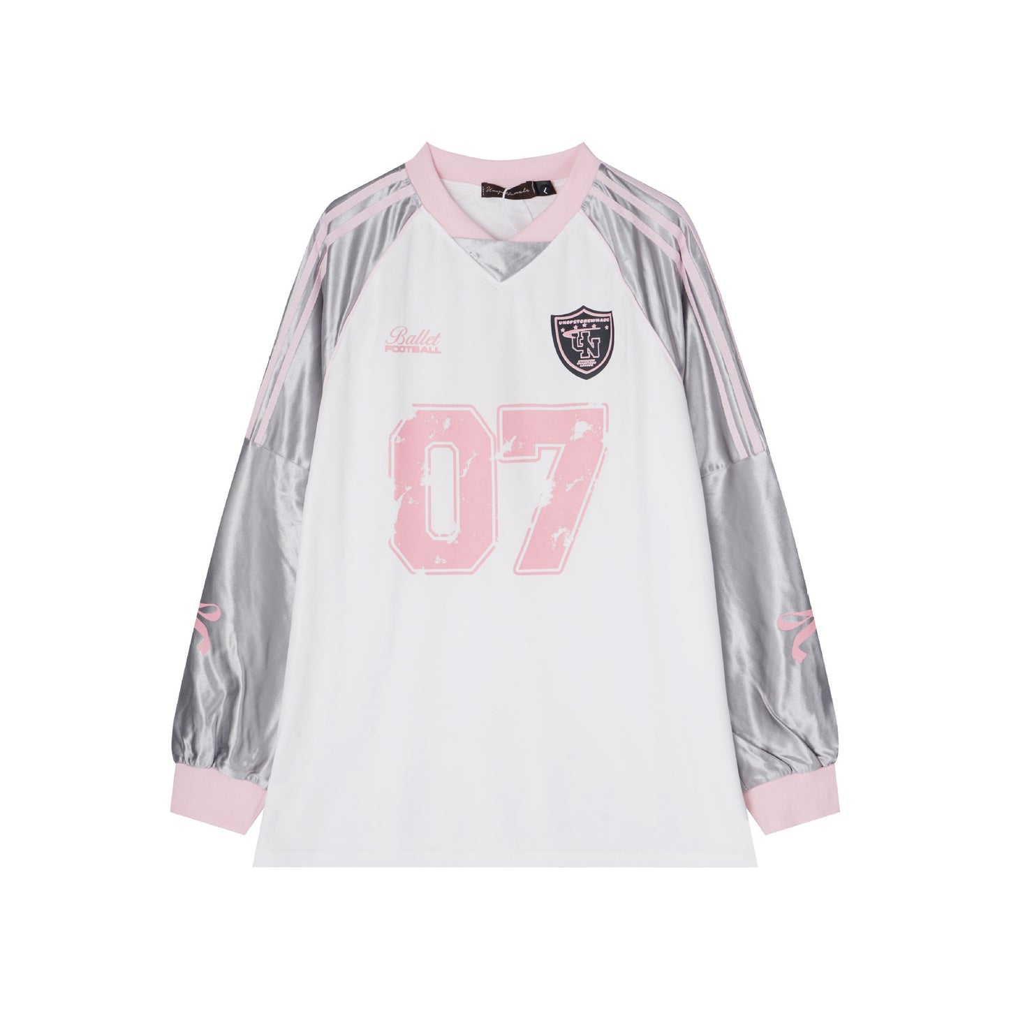 Casual Baseball Collar T-shirt In Contrast Color Women