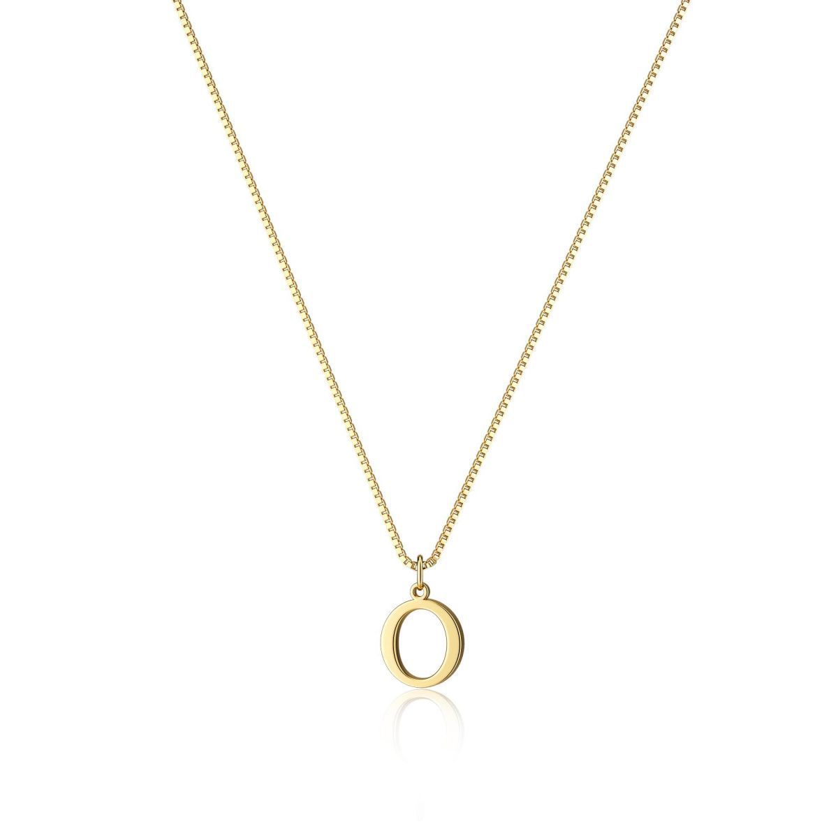 Elegant Gold Finish Monogram Necklace | Perfect Personalized Gift Copper-plated Gold Fashion Exquisite Personality All-matching