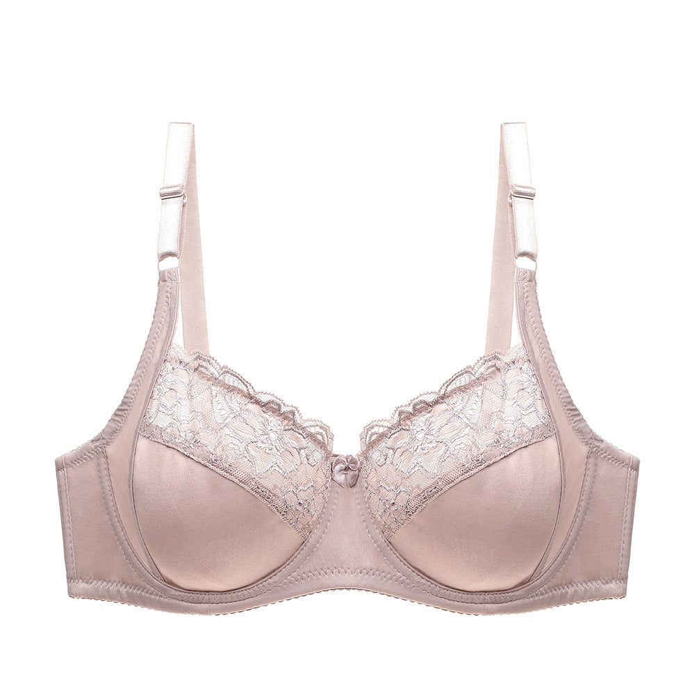 Elegant Lace Full Coverage Bra - Comfortable Underwire Lingerie Sexy Lace Ultra-Thin Bra
