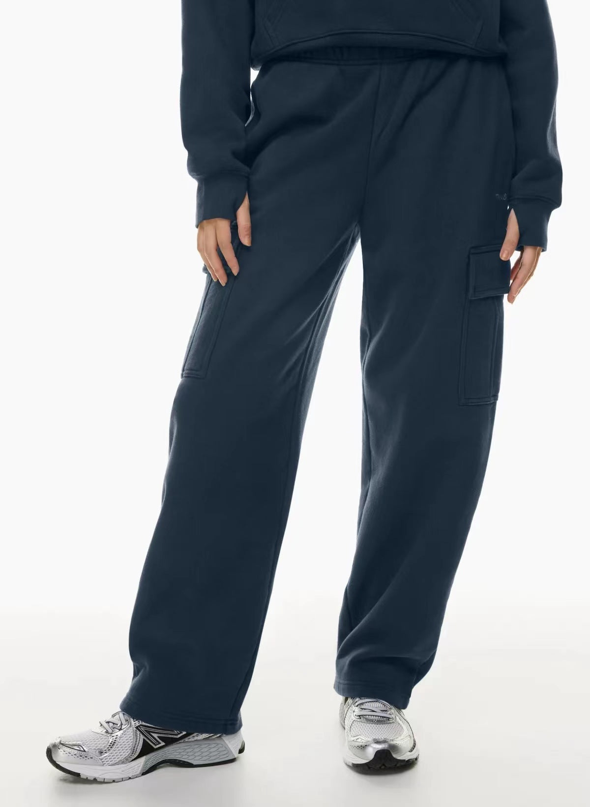 CloudEase Lounge Cargo – Soft Comfort, Sleek Style Elastic-waist High Waist Wide-leg Ankle-length Pants