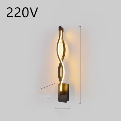 Rhythmic Wave LED Wall Light Minimalist Wall Accent Light Infinity Loop LED Wall Sconce