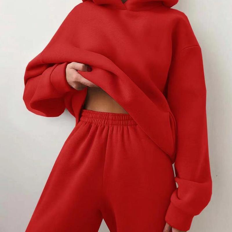 Oversized Hoodie & Jogger Set – Unisex Two-Piece Tracksuit in Multiple Colors Casual Hooded Sweater Two-piece Suit Clothes Hoodie Tracksuit