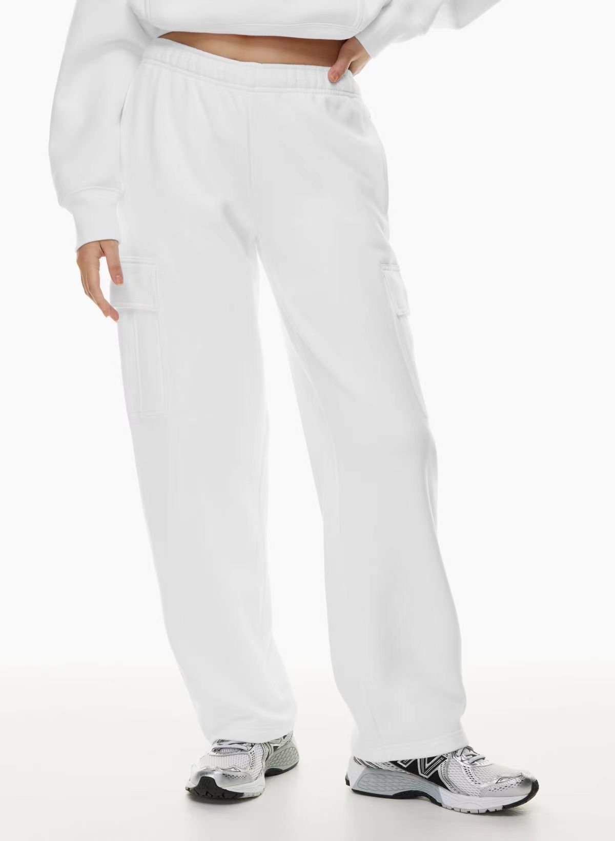 CloudEase Lounge Cargo – Soft Comfort, Sleek Style Elastic-waist High Waist Wide-leg Ankle-length Pants