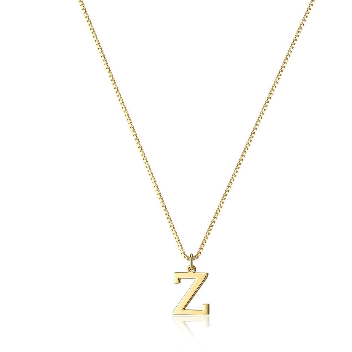 Elegant Gold Finish Monogram Necklace | Perfect Personalized Gift Copper-plated Gold Fashion Exquisite Personality All-matching