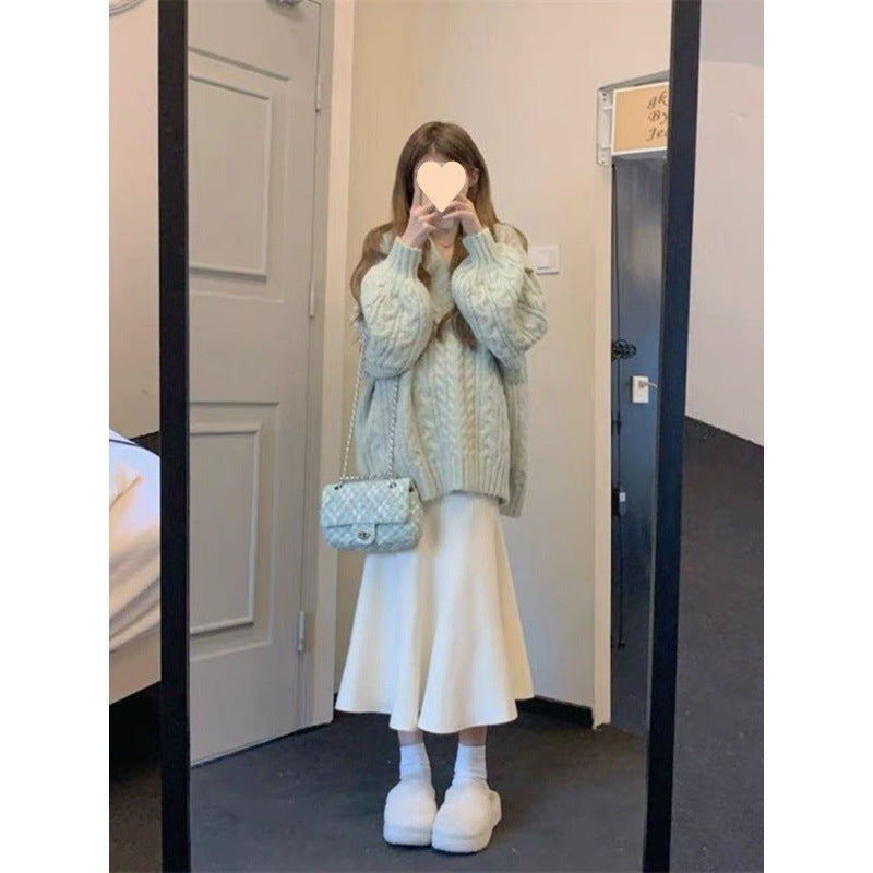 Fashion Personalized Milk Fishtail Skirt For Women's
