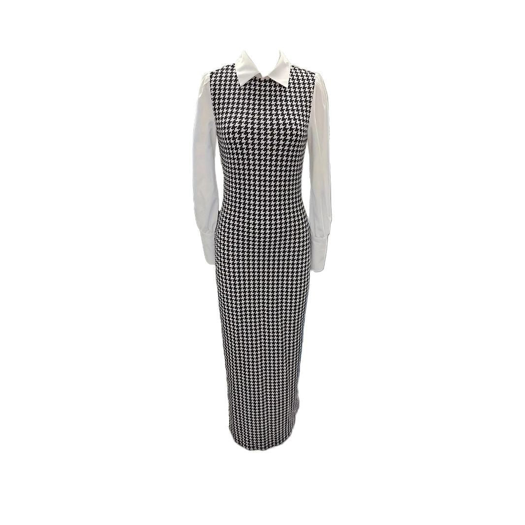 Elegant Fake Two Pieces Women's Bodycon Dress