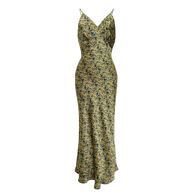 Design Sensory Strap Bodycon High Waist Dress