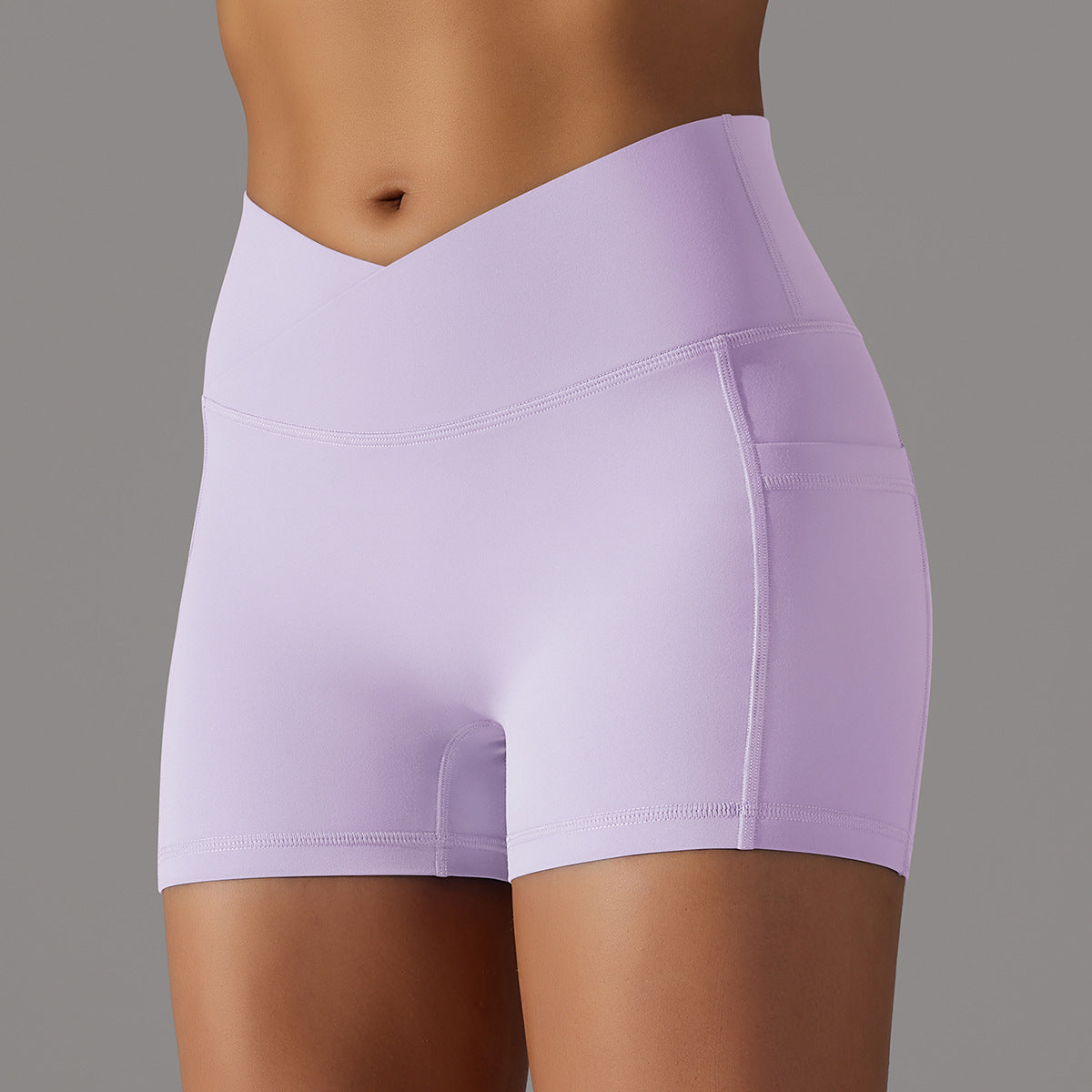 Sculpted Scrunch Shorts – Curve-Enhancing Fit with Pockets Yoga Shorts With Phone Pocket Design Fitness Sports Pants For Women Clothing