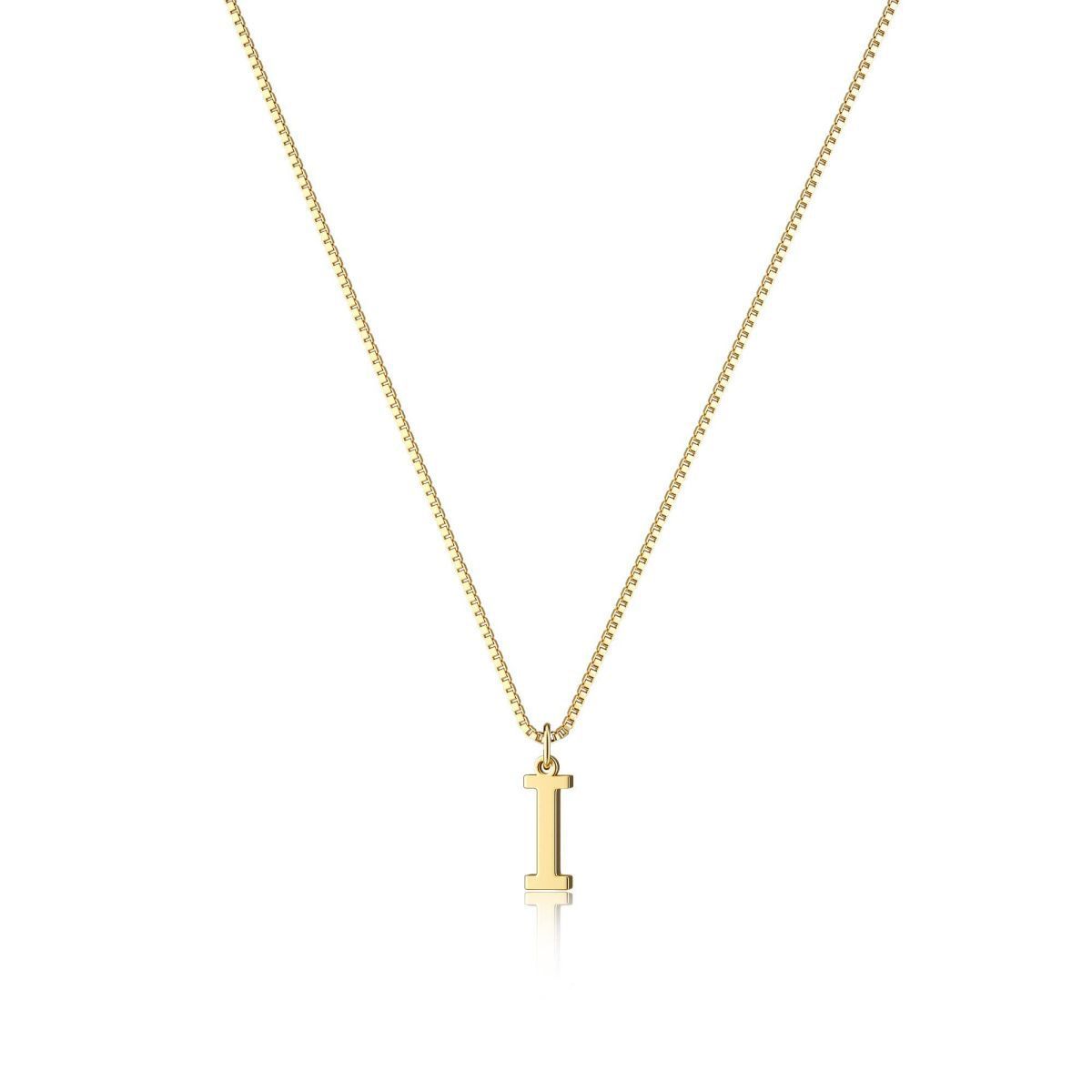 Elegant Gold Finish Monogram Necklace | Perfect Personalized Gift Copper-plated Gold Fashion Exquisite Personality All-matching