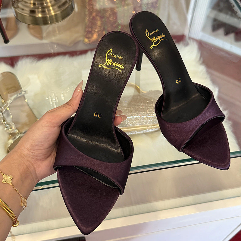 High Heels Pointed Toe Strap Stiletto Sandals For Women's