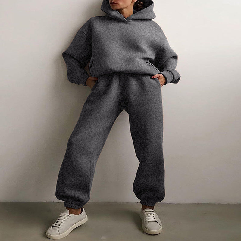 Oversized Hoodie & Jogger Set – Unisex Two-Piece Tracksuit in Multiple Colors Casual Hooded Sweater Two-piece Suit Clothes Hoodie Tracksuit