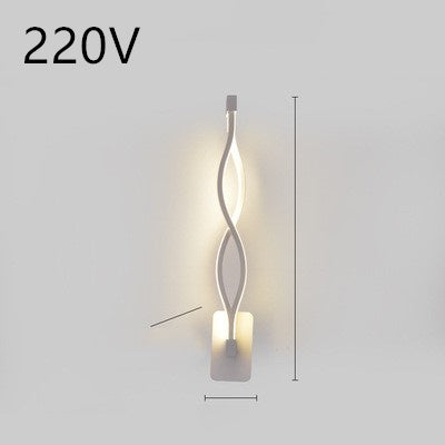 Rhythmic Wave LED Wall Light Minimalist Wall Accent Light Infinity Loop LED Wall Sconce